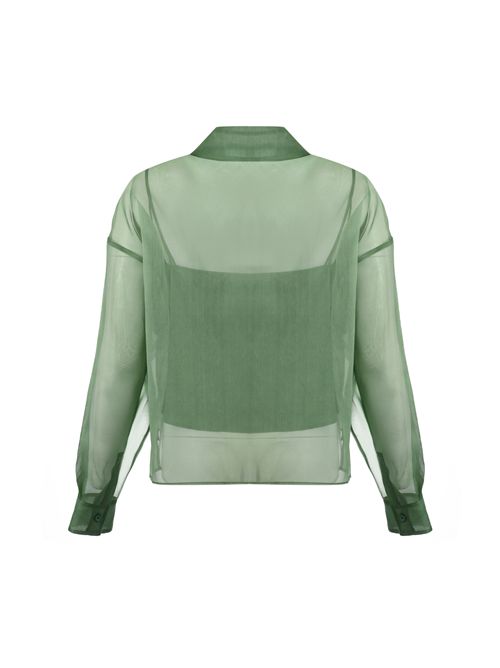 Camicia WKDCOLOMBA in organza di seta Verde WEEKEND MAX MARA | 2615261012600063